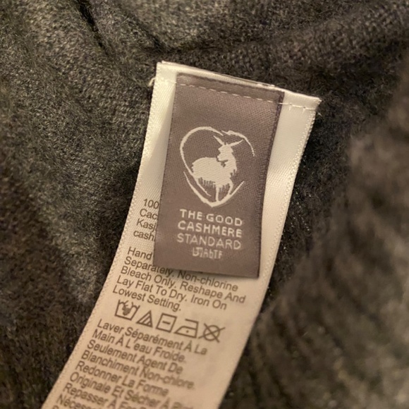 Screw Shrunken Cashmere Crewneck Sweater in Heather Charcoal Size Small - Picture 4 of 8